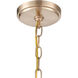 Natalie 3 Light 19 inch Modern Gold Indoor Pendant Ceiling Light